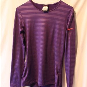 Purple Nike dry fit longs sleeve
